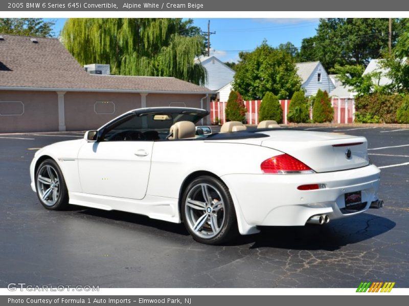 Alpine White / Cream Beige 2005 BMW 6 Series 645i Convertible