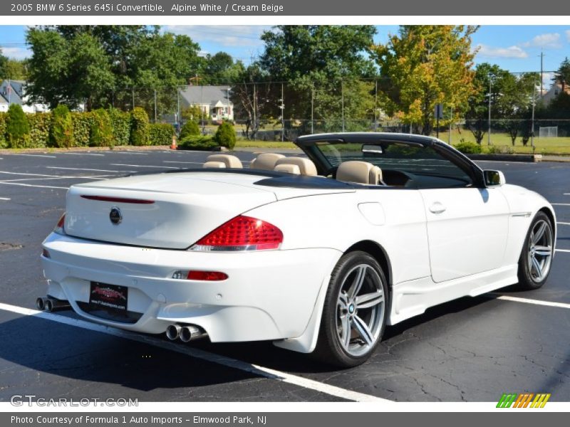 Alpine White / Cream Beige 2005 BMW 6 Series 645i Convertible