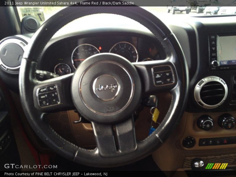 Flame Red / Black/Dark Saddle 2011 Jeep Wrangler Unlimited Sahara 4x4