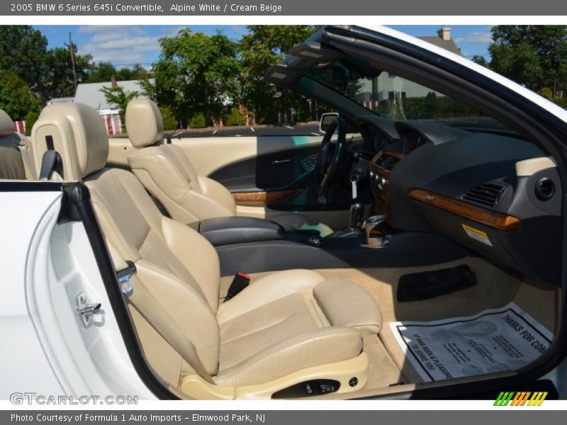 Alpine White / Cream Beige 2005 BMW 6 Series 645i Convertible