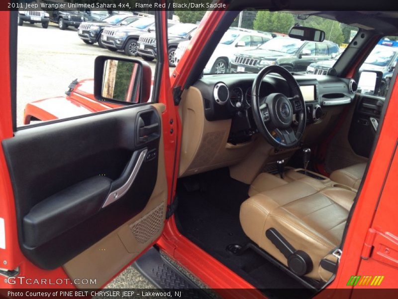 Flame Red / Black/Dark Saddle 2011 Jeep Wrangler Unlimited Sahara 4x4