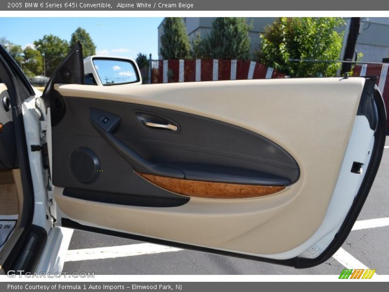 Alpine White / Cream Beige 2005 BMW 6 Series 645i Convertible