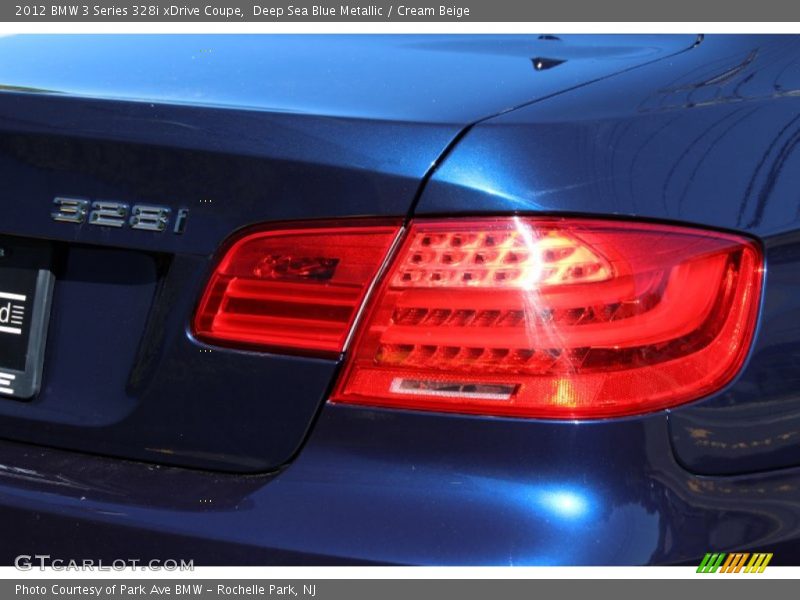 Deep Sea Blue Metallic / Cream Beige 2012 BMW 3 Series 328i xDrive Coupe