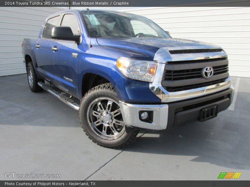 Blue Ribbon Metallic / Graphite 2014 Toyota Tundra SR5 Crewmax