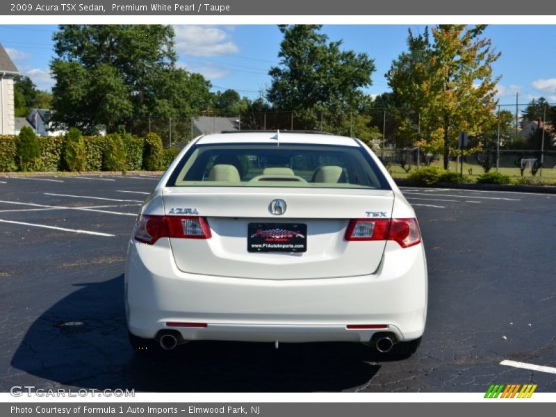 Premium White Pearl / Taupe 2009 Acura TSX Sedan