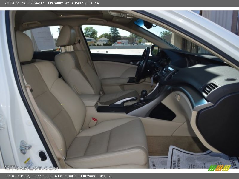 Premium White Pearl / Taupe 2009 Acura TSX Sedan