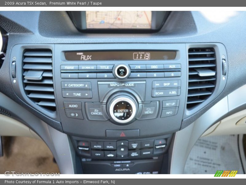 Premium White Pearl / Taupe 2009 Acura TSX Sedan