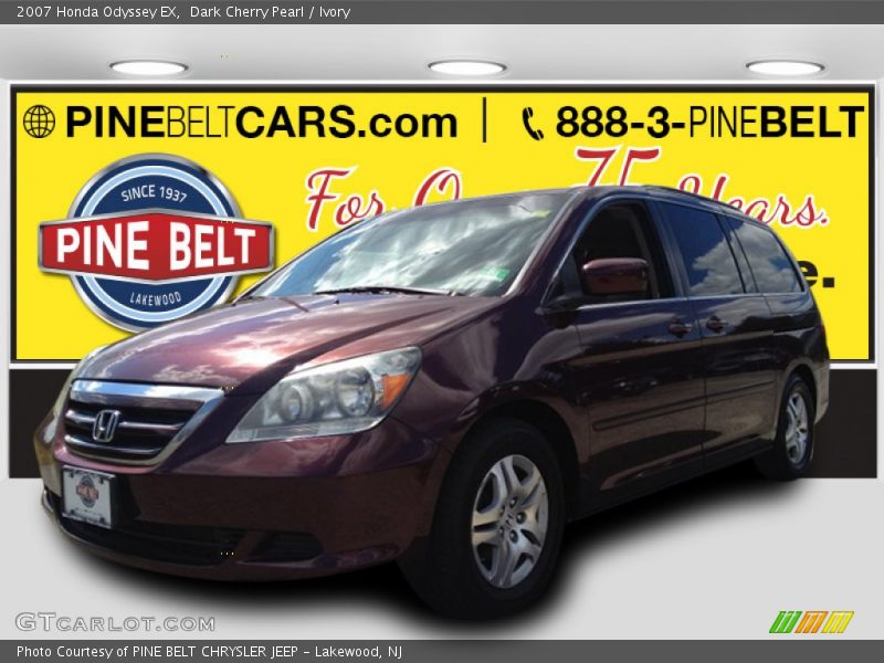 Dark Cherry Pearl / Ivory 2007 Honda Odyssey EX