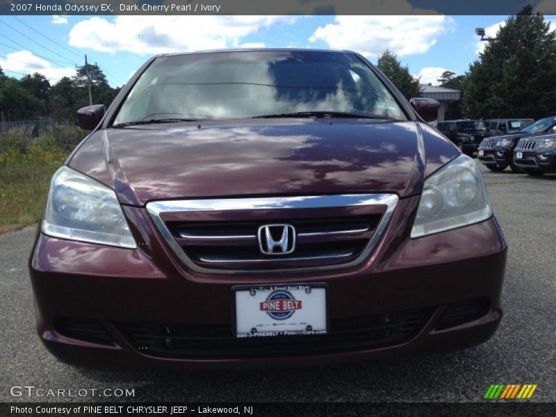 Dark Cherry Pearl / Ivory 2007 Honda Odyssey EX