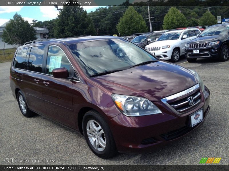 Dark Cherry Pearl / Ivory 2007 Honda Odyssey EX