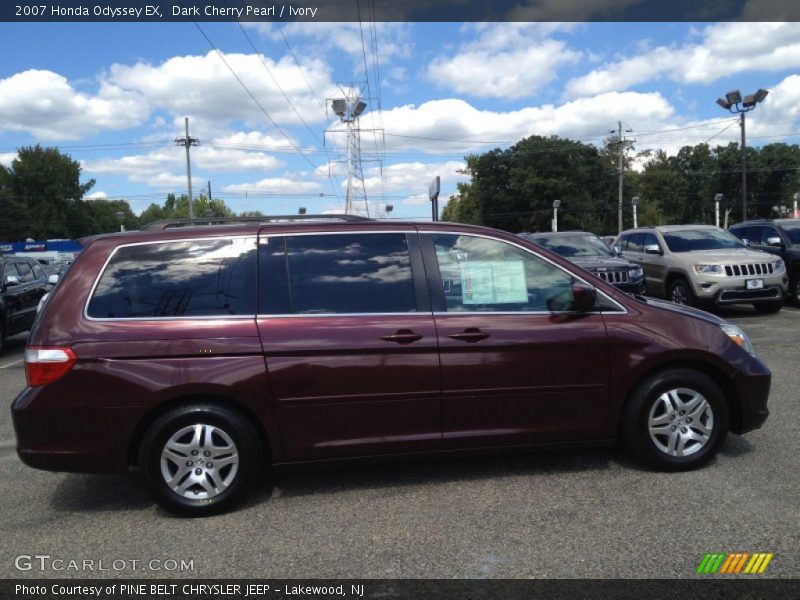 Dark Cherry Pearl / Ivory 2007 Honda Odyssey EX