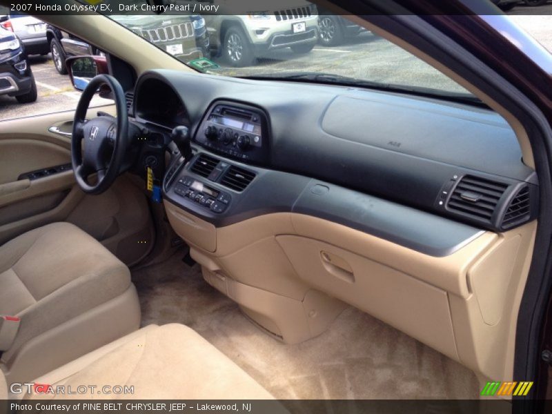 Dark Cherry Pearl / Ivory 2007 Honda Odyssey EX
