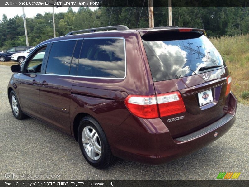Dark Cherry Pearl / Ivory 2007 Honda Odyssey EX