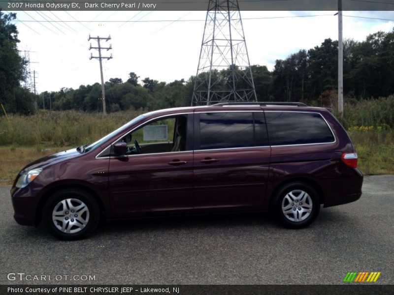 Dark Cherry Pearl / Ivory 2007 Honda Odyssey EX