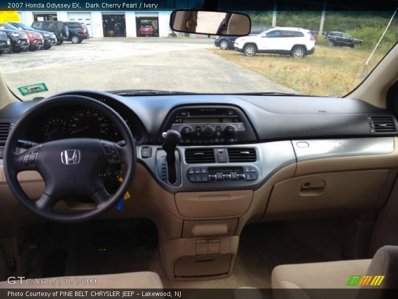 Dark Cherry Pearl / Ivory 2007 Honda Odyssey EX