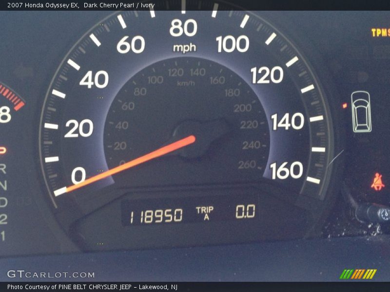 Dark Cherry Pearl / Ivory 2007 Honda Odyssey EX