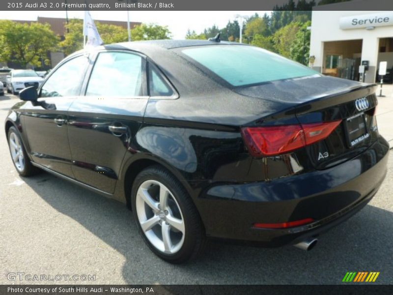 Brilliant Black / Black 2015 Audi A3 2.0 Premium quattro