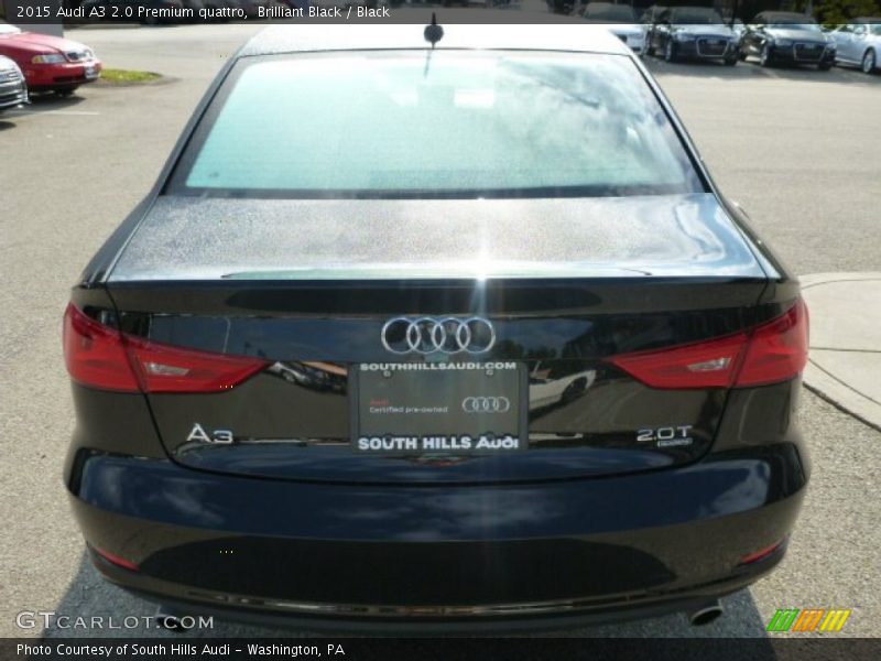 Brilliant Black / Black 2015 Audi A3 2.0 Premium quattro