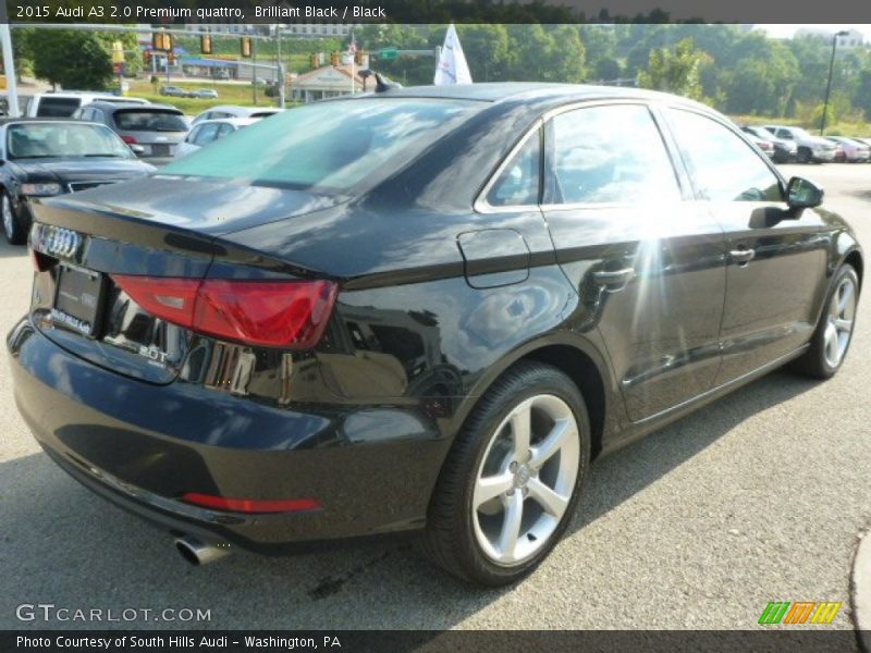 Brilliant Black / Black 2015 Audi A3 2.0 Premium quattro