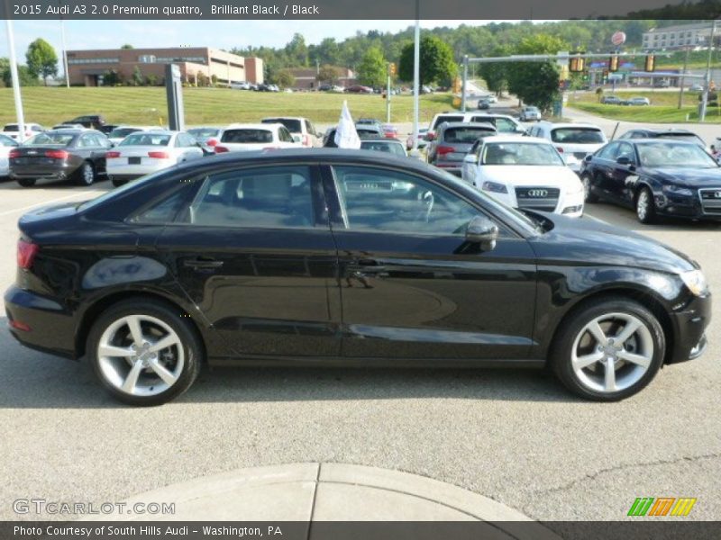 Brilliant Black / Black 2015 Audi A3 2.0 Premium quattro