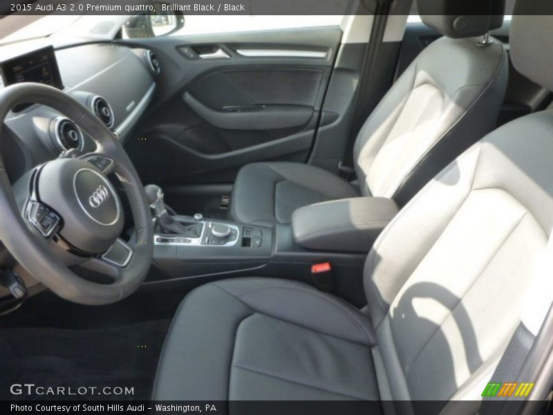 Brilliant Black / Black 2015 Audi A3 2.0 Premium quattro