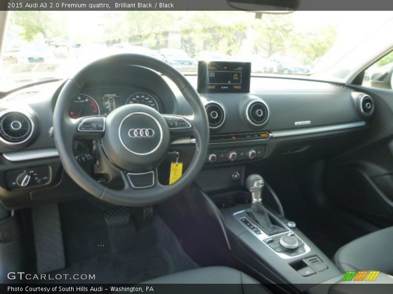 Brilliant Black / Black 2015 Audi A3 2.0 Premium quattro
