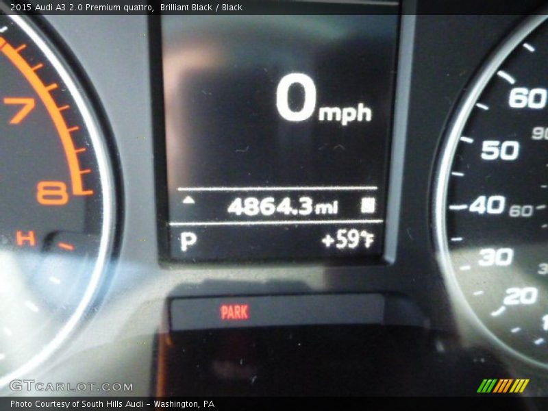 Brilliant Black / Black 2015 Audi A3 2.0 Premium quattro