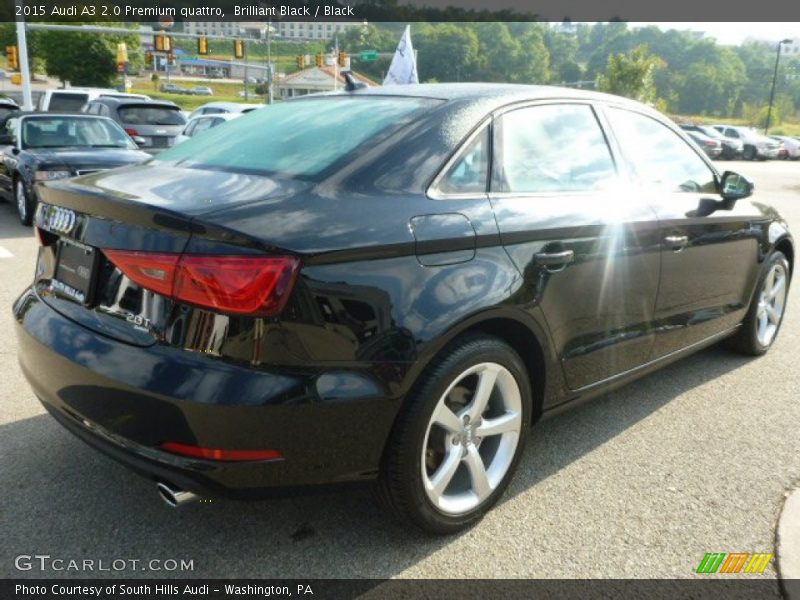 Brilliant Black / Black 2015 Audi A3 2.0 Premium quattro