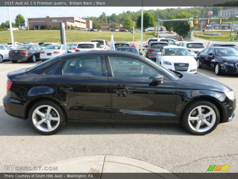 Brilliant Black / Black 2015 Audi A3 2.0 Premium quattro