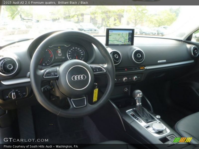 Brilliant Black / Black 2015 Audi A3 2.0 Premium quattro