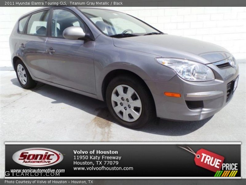 Titanium Gray Metallic / Black 2011 Hyundai Elantra Touring GLS