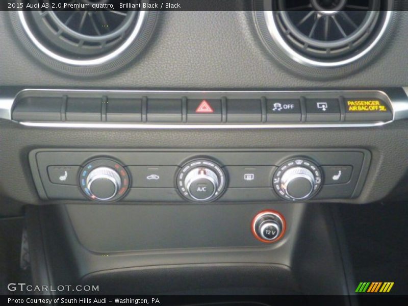 Brilliant Black / Black 2015 Audi A3 2.0 Premium quattro