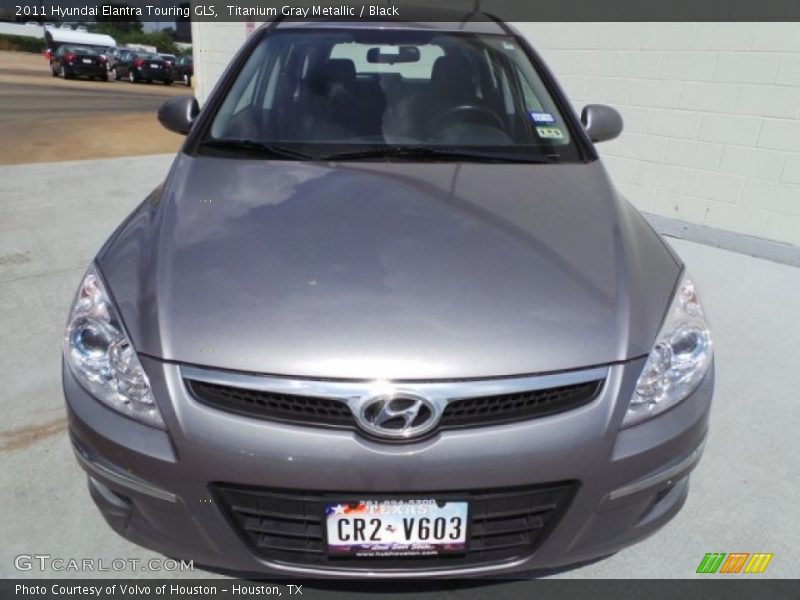 Titanium Gray Metallic / Black 2011 Hyundai Elantra Touring GLS