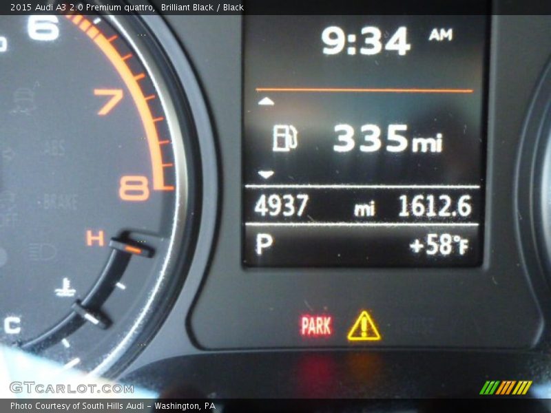 Brilliant Black / Black 2015 Audi A3 2.0 Premium quattro