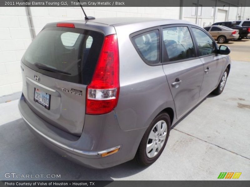 Titanium Gray Metallic / Black 2011 Hyundai Elantra Touring GLS