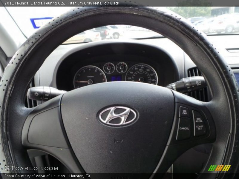 Titanium Gray Metallic / Black 2011 Hyundai Elantra Touring GLS