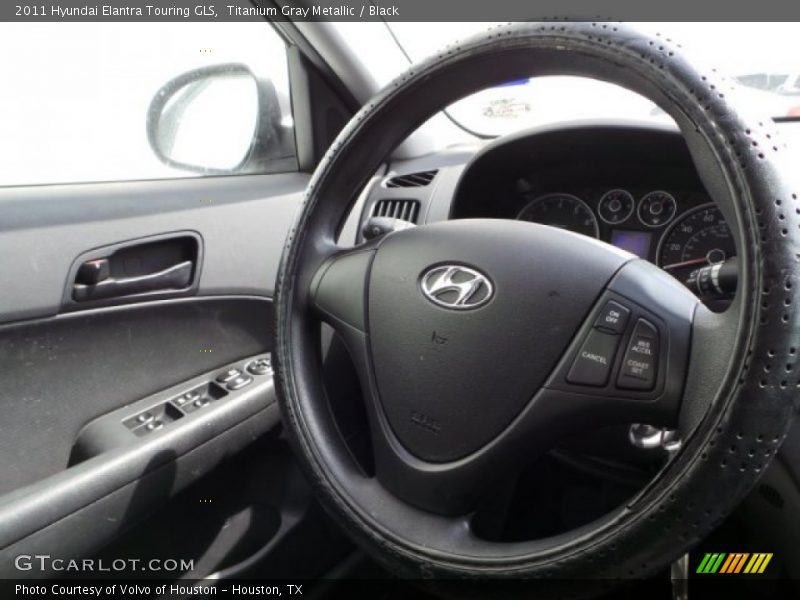 Titanium Gray Metallic / Black 2011 Hyundai Elantra Touring GLS