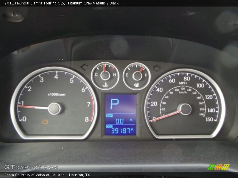 Titanium Gray Metallic / Black 2011 Hyundai Elantra Touring GLS