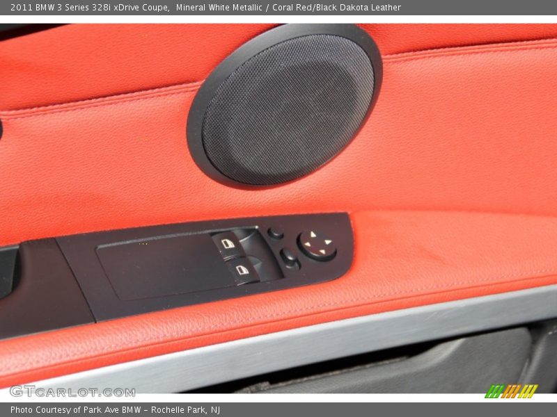 Mineral White Metallic / Coral Red/Black Dakota Leather 2011 BMW 3 Series 328i xDrive Coupe