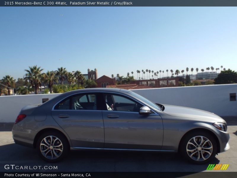 Paladium Silver Metallic / Grey/Black 2015 Mercedes-Benz C 300 4Matic