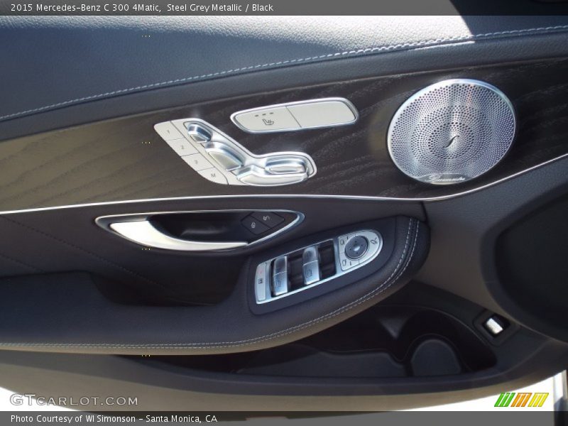 Steel Grey Metallic / Black 2015 Mercedes-Benz C 300 4Matic