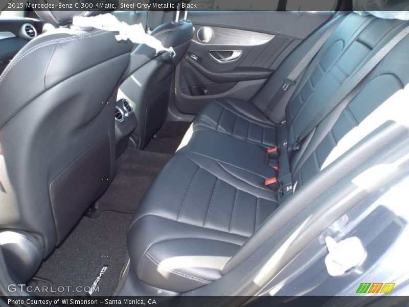 Steel Grey Metallic / Black 2015 Mercedes-Benz C 300 4Matic