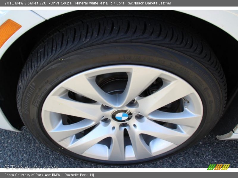 Mineral White Metallic / Coral Red/Black Dakota Leather 2011 BMW 3 Series 328i xDrive Coupe
