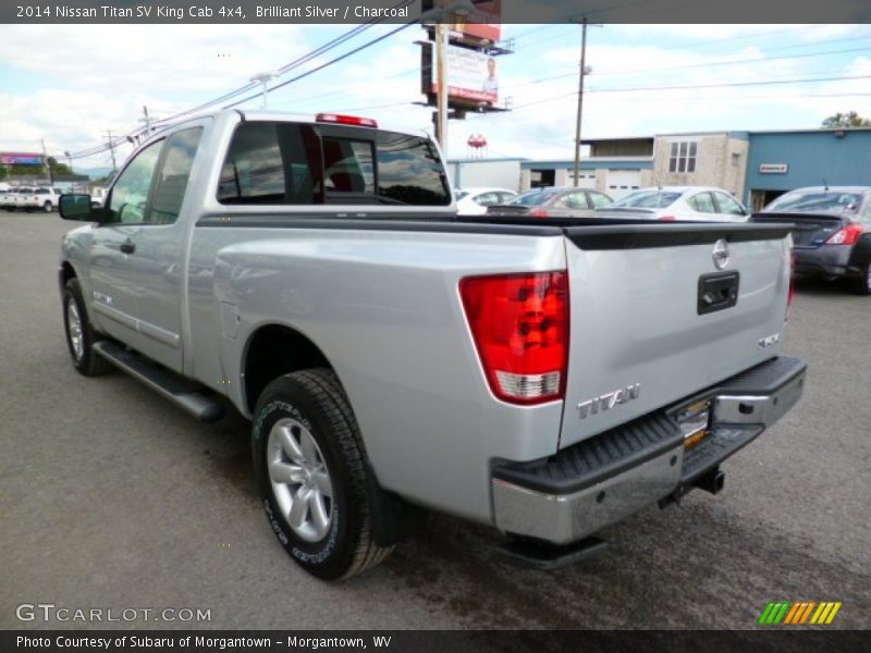 Brilliant Silver / Charcoal 2014 Nissan Titan SV King Cab 4x4