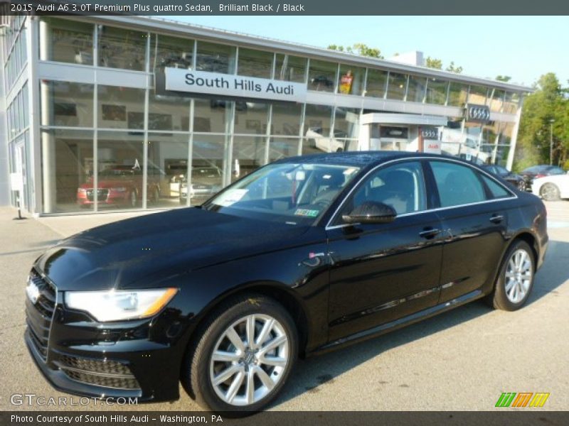 Brilliant Black / Black 2015 Audi A6 3.0T Premium Plus quattro Sedan