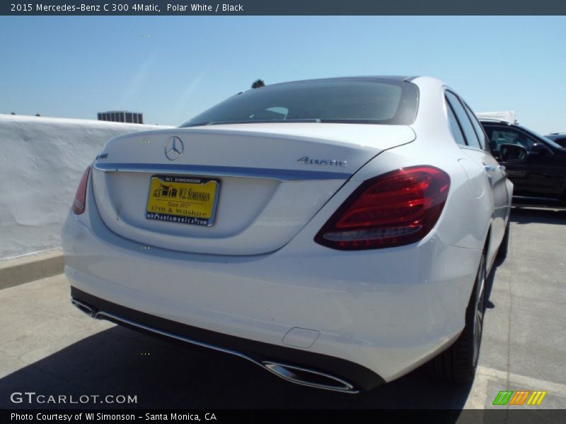 Polar White / Black 2015 Mercedes-Benz C 300 4Matic