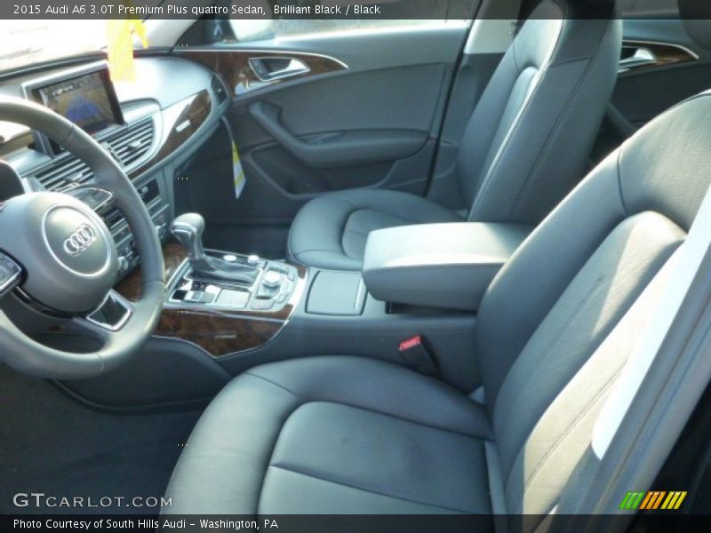 Brilliant Black / Black 2015 Audi A6 3.0T Premium Plus quattro Sedan
