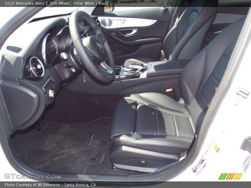 Polar White / Black 2015 Mercedes-Benz C 300 4Matic