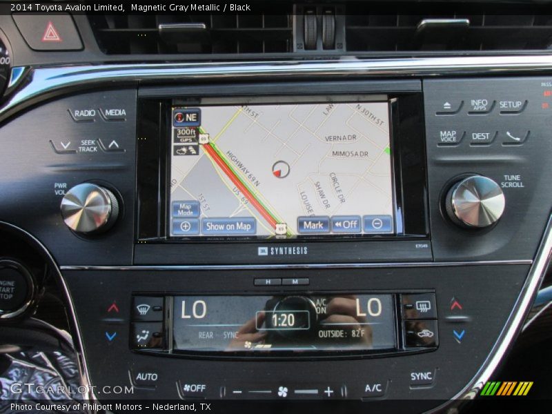 Magnetic Gray Metallic / Black 2014 Toyota Avalon Limited