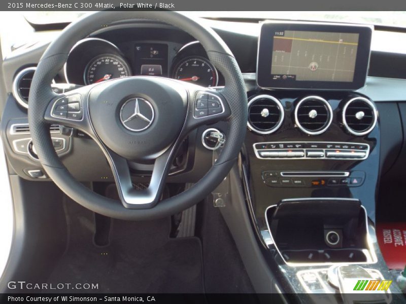 Polar White / Black 2015 Mercedes-Benz C 300 4Matic